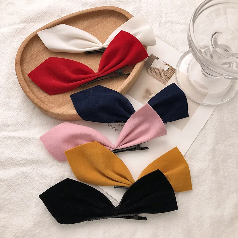 1 Pair New Women Girls Elegant Solid Smooth Ribbon Bow Hairpins Sweet Hair Clips Barrettes Headband Fashion Hair Accessories
1 Pair New Women Girls Elegant Solid Smooth Ribbon Bow Hairpins Sweet Hair Clips Barrettes Headband Fashion Hair Accessories