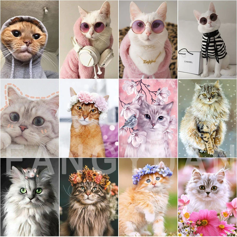 5D Diy Diamond Painting Cute Cats Diamond Embroidery Cross Stitch Animal Handmade Home Decoration Wall Art Pictures
5D Diy Diamond Painting Cute Cats Diamond Embroidery Cross Stitch Animal Handmade Home Decoration Wall Art Pictures
