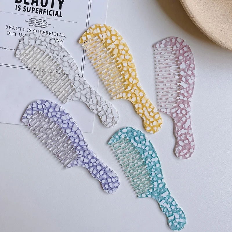 Korean Acetate Hair Combs Colorful Hairdressing Comb Hair Brush For Women Girls Hair Styling Tool Shell Acetate
Korean Acetate Hair Combs Colorful Hairdressing Comb Hair Brush For Women Girls Hair Styling Tool Shell Acetate