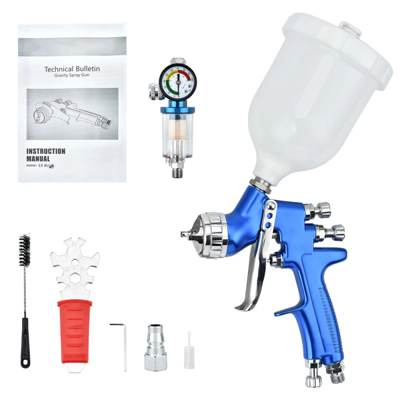 600ML 1.3MM Top-coat/Varnishes Spray Gunpainting Painting Control Gravity Feed Paint Gun With Plastic Cup Tool Appliances
600ML 1.3MM Top-coat/Varnishes Spray Gunpainting Painting Control Gravity Feed Paint Gun With Plastic Cup Tool Appliances