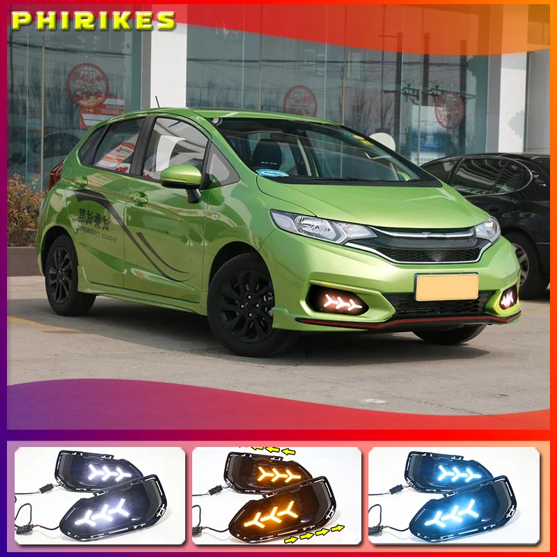 2pcs Car Styling LED Daytime Running Lights for Honda Fit DRL 2018 Fog Light Front Lamp Automobile Accessories
2pcs Car Styling LED Daytime Running Lights for Honda Fit DRL 2018 Fog Light Front Lamp Automobile Accessories