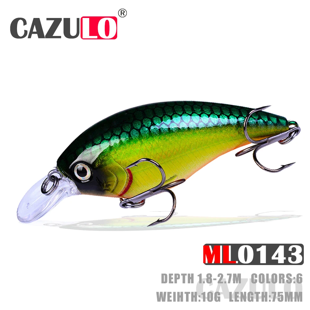 Fishing Lure Crankbait Artificial Baits Weights 10g 75mm Depth 1.8-2.7m Bait Pesca Trolling Wobblers Tackle For Pike Carp Fish
Fishing Lure Crankbait Artificial Baits Weights 10g 75mm Depth 1.8-2.7m Bait Pesca Trolling Wobblers Tackle For Pike Carp Fish