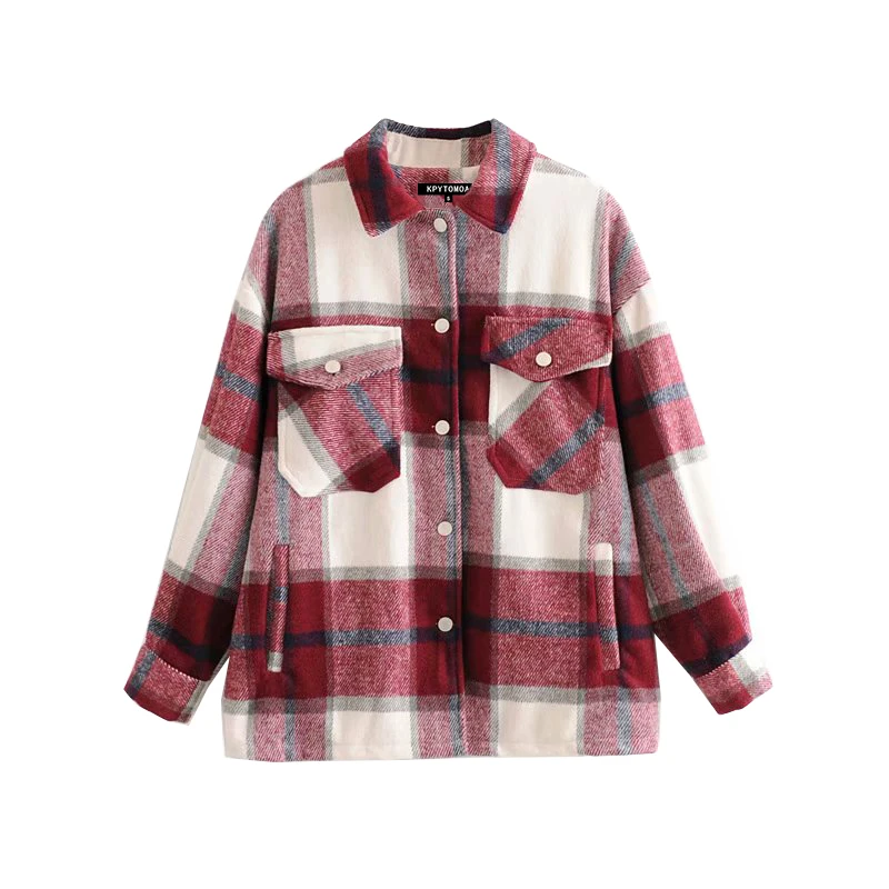 Vintage Stylish Pockets Oversized Plaid Jacket Coat Women 2020 Fashion Lapel Collar Long Sleeve Loose Outerwear Chic Tops
Vintage Stylish Pockets Oversized Plaid Jacket Coat Women 2020 Fashion Lapel Collar Long Sleeve Loose Outerwear Chic Tops