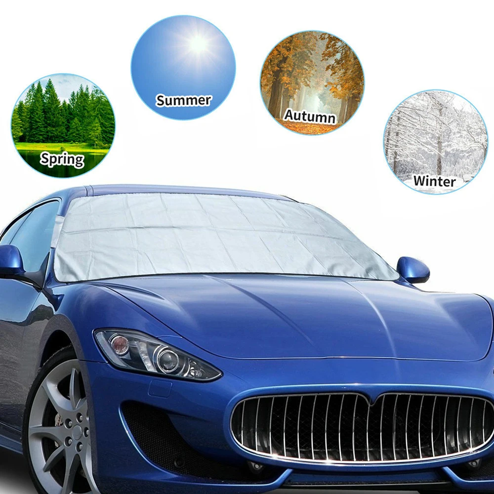 150*70cm Car SUV Windshield Folding Protect Cover Snow Ice Frost Protector Black&Silver Sun Shield Accessories
150*70cm Car SUV Windshield Folding Protect Cover Snow Ice Frost Protector Black&Silver Sun Shield Accessories