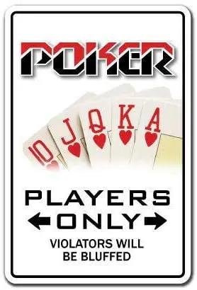 Poker Player Parking Cards Dealer Gambler Gambling Blackjack Poker Metal Sign 12x16 inch Tin Sign
Poker Player Parking Cards Dealer Gambler Gambling Blackjack Poker Metal Sign 12x16 inch Tin Sign