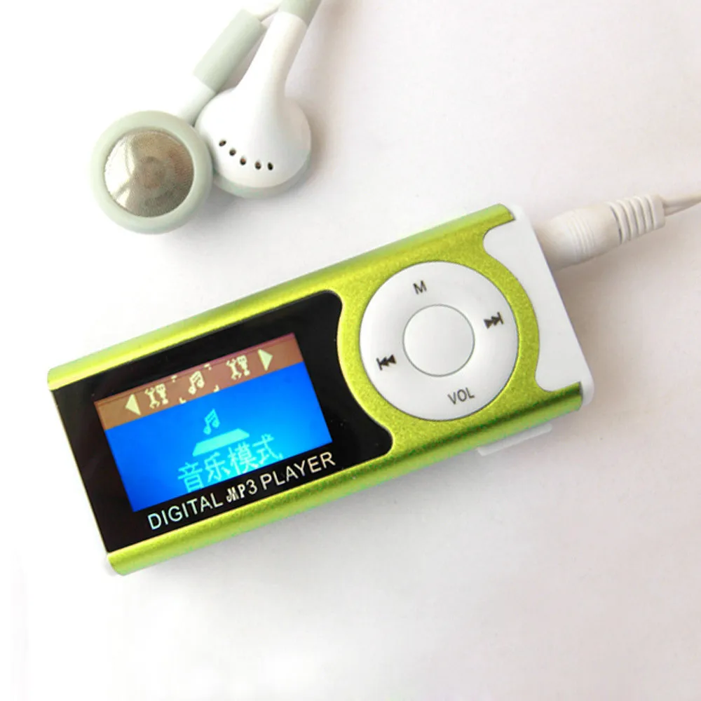 SUOZUN Спортивный MP3 медиаплеер Новый мини музыкальный плеер блестящий USB зажим