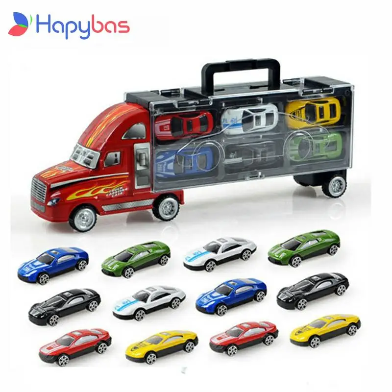 Portable Truck Cars Plastic Alloy Models Toy Car transporter Children Educational transport vehicle Simulation Gift For kids
Portable Truck Cars Plastic Alloy Models Toy Car transporter Children Educational transport vehicle Simulation Gift For kids
