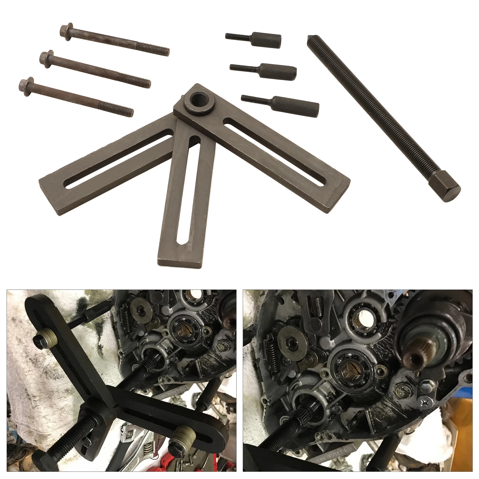 Separator Tool For Motorcycle With 8mm 6mm Mounting Bolts A Center Pulling Bolt Motorcycle Crankcase Splitter
Separator Tool For Motorcycle With 8mm 6mm Mounting Bolts A Center Pulling Bolt Motorcycle Crankcase Splitter