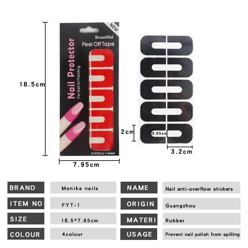 1 Sheet/10Pcs Peel Off Shape Spill-Proof Stick U Tape Nail Art Cuticle Manicure Sticker Polish Paint Protect Anti-overflow Tools
1 Sheet/10Pcs Peel Off Shape Spill-Proof Stick U Tape Nail Art Cuticle Manicure Sticker Polish Paint Protect Anti-overflow Tools