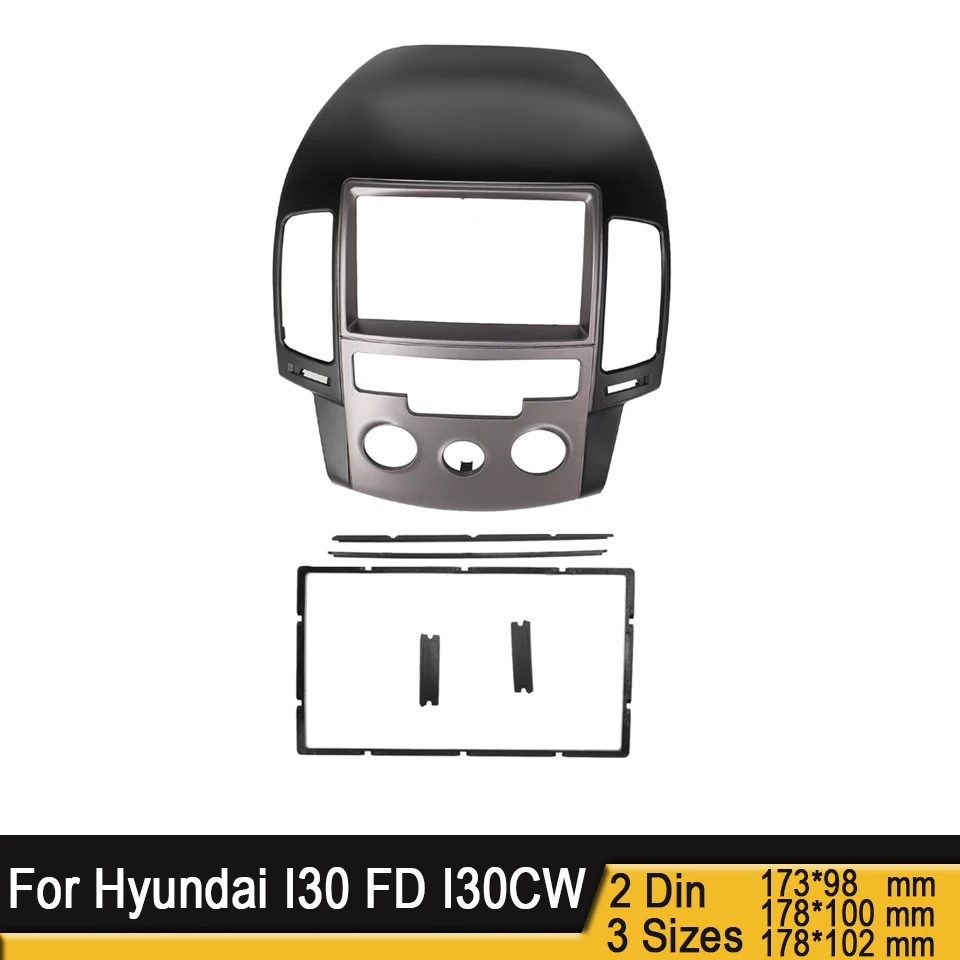 2 Din Radio Fascia Facia for Hyundai I30 FD I30CW Stereo Panel Radio Dash Kit Mounting Trim Frame - Left Hand Drive 
2 Din Radio Fascia Facia for Hyundai I30 FD I30CW Stereo Panel Radio Dash Kit Mounting Trim Frame - Left Hand Drive