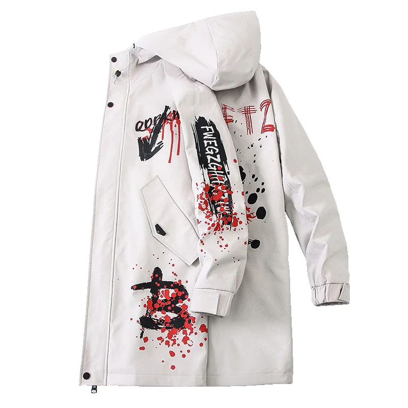 Men Jackets And Coat Long Style Windbreaker Men's Hooded Coat Streetwear Outwear 
Men Jackets And Coat Long Style Windbreaker Men's Hooded Coat Streetwear Outwear