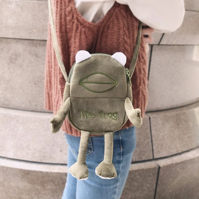 Funny Frog Mini plush Crossbody Bags For Women 2021 Fashion Girl Shoulder Handbags Female Travel cartoon Bag
Funny Frog Mini plush Crossbody Bags For Women 2021 Fashion Girl Shoulder Handbags Female Travel cartoon Bag