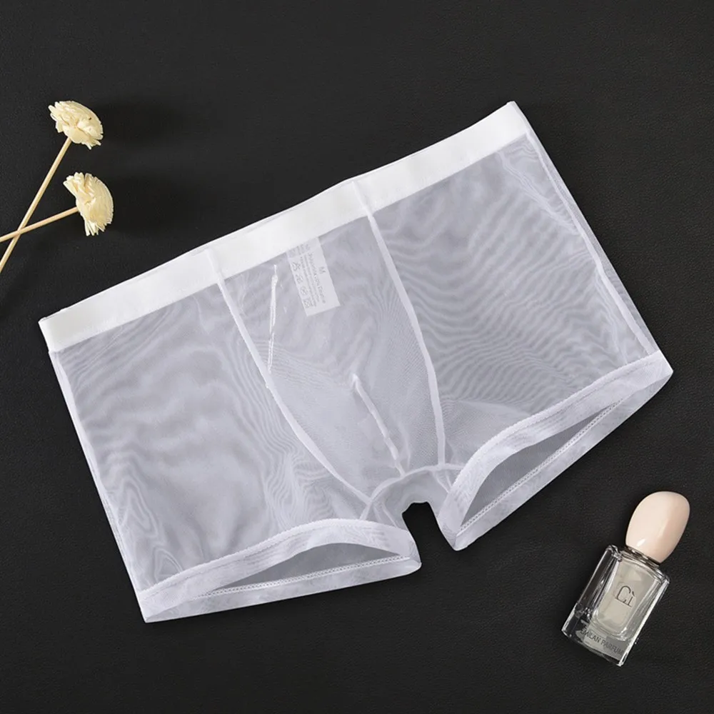 Tramsparent Mesh Boxer Brief Men's Soft Underwear See Through Panties Men's Sexy Sheer Underpant Male Breathable Boxer Shorts
Tramsparent Mesh Boxer Brief Men's Soft Underwear See Through Panties Men's Sexy Sheer Underpant Male Breathable Boxer Shorts