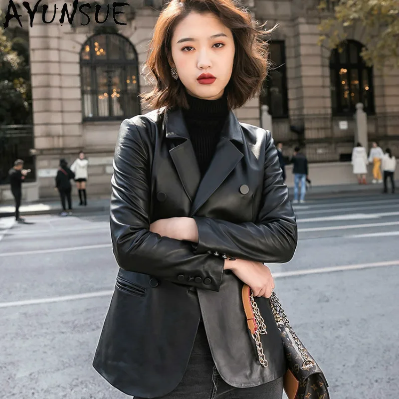 AYUNSUE 2021 New Genuine Leather Jacket Women Short Motorcycle Real Sheepskin Coat Female Korean Clothes Cazadora Cuero Mujer
AYUNSUE 2021 New Genuine Leather Jacket Women Short Motorcycle Real Sheepskin Coat Female Korean Clothes Cazadora Cuero Mujer