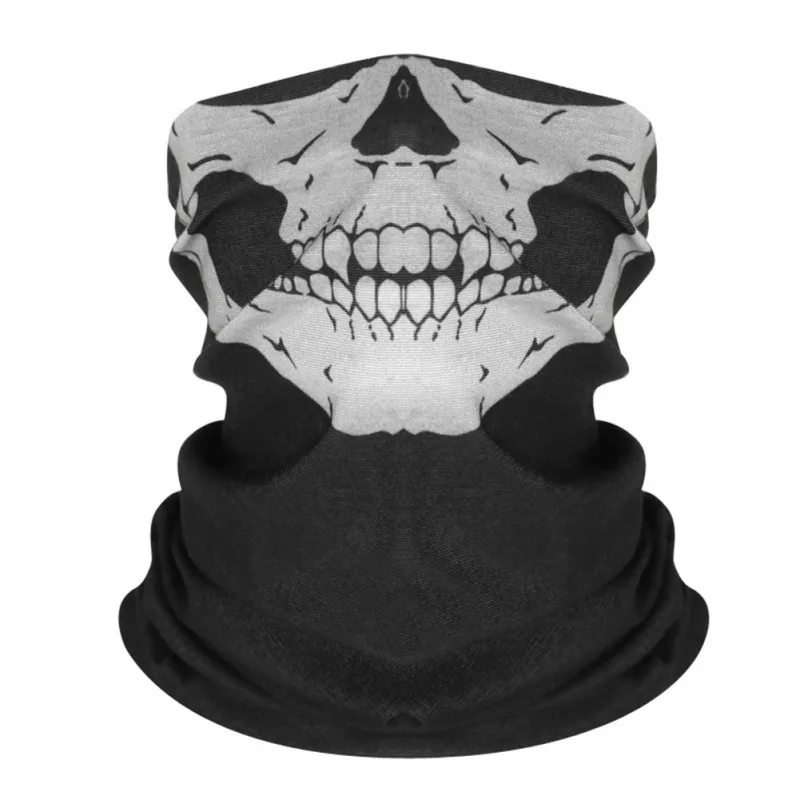 Ghost Skull Head Scarf Neck Warmer Tube Half Face Halloween Bandana Headband Seamless Neckerchief Multifunctional Magic Headscar
Ghost Skull Head Scarf Neck Warmer Tube Half Face Halloween Bandana Headband Seamless Neckerchief Multifunctional Magic Headscar