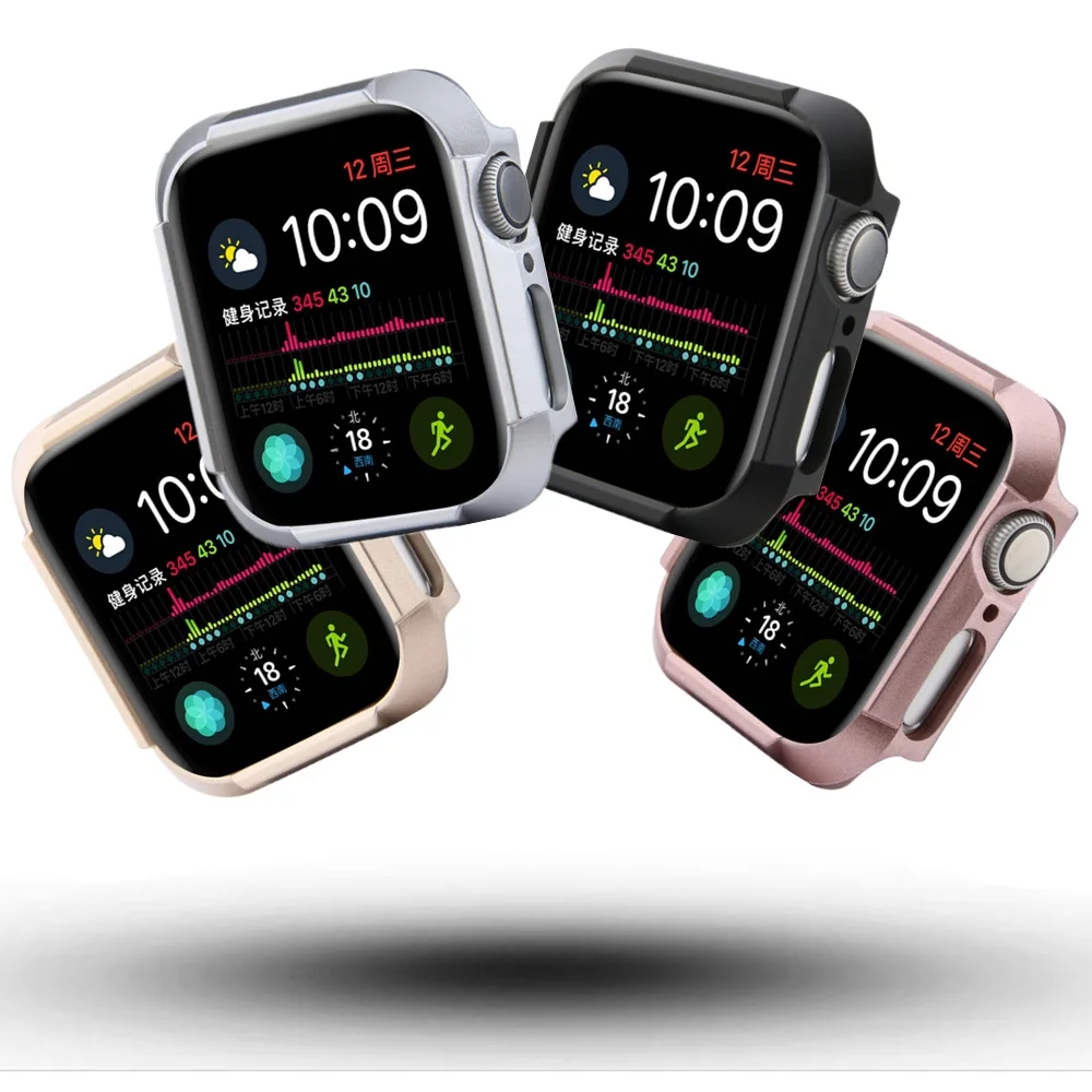 

For Apple Watch Series 6/5/4/SE 40MM/44MM Rugged Armor Case Hard PC Shock Absorption Protective Cover for iWatch Bumper Shell