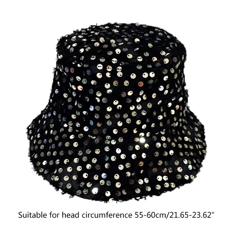 Women Summer Sunscreen Bucket Hat Casual Glitter Sequins Feather Tassels Wide Brim Breathable Packable Beach Fisherman Cap
Women Summer Sunscreen Bucket Hat Casual Glitter Sequins Feather Tassels Wide Brim Breathable Packable Beach Fisherman Cap