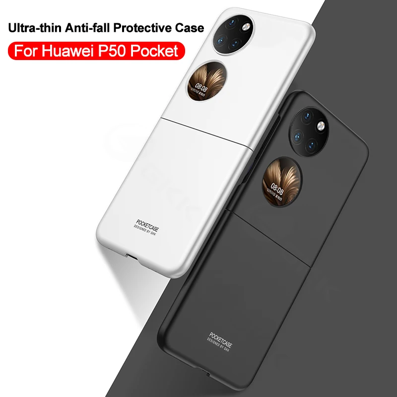 

Роскошный ультра-тонкий чехол GKK для Huawei P50 Pocket 4G ударопрочный Матовый Жесткий пластиковый Чехол для Huawei P50 Pocket Case