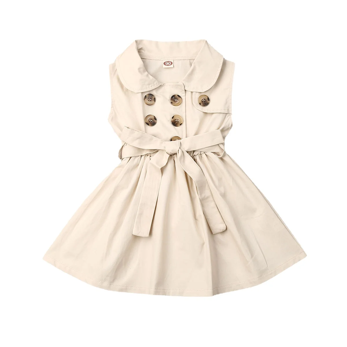 Toddler Baby Girls Retro Dress Sleeveless Double-Breasted Windbreaker Dress Party Pageant Belt Buckle Princess Dress 1-6YCasual
Toddler Baby Girls Retro Dress Sleeveless Double-Breasted Windbreaker Dress Party Pageant Belt Buckle Princess Dress 1-6YCasual