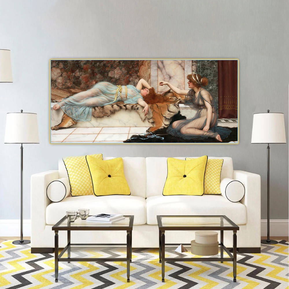 Citon John William Godward《Mischief And Repose》Canvas Art Oil Painting Artwork Poster Picture Wall Decor Home Decoration
Citon John William Godward《Mischief And Repose》Canvas Art Oil Painting Artwork Poster Picture Wall Decor Home Decoration
