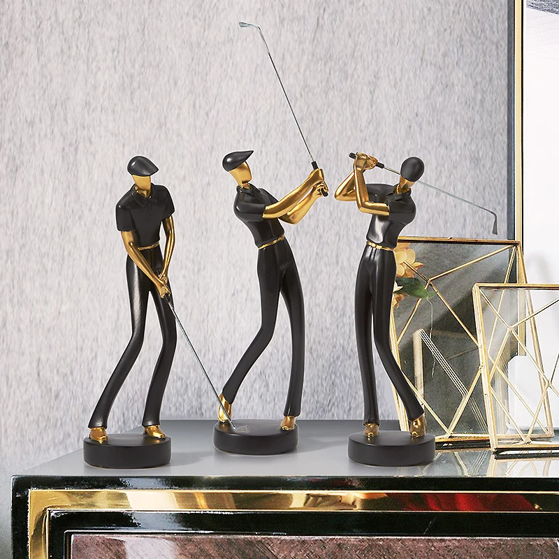 Modern Resin Playing Golf Sports Figures Statues Decoration Home Livingroom Desktop People Sculpture Figurines Crafts Decoration
Modern Resin Playing Golf Sports Figures Statues Decoration Home Livingroom Desktop People Sculpture Figurines Crafts Decoration