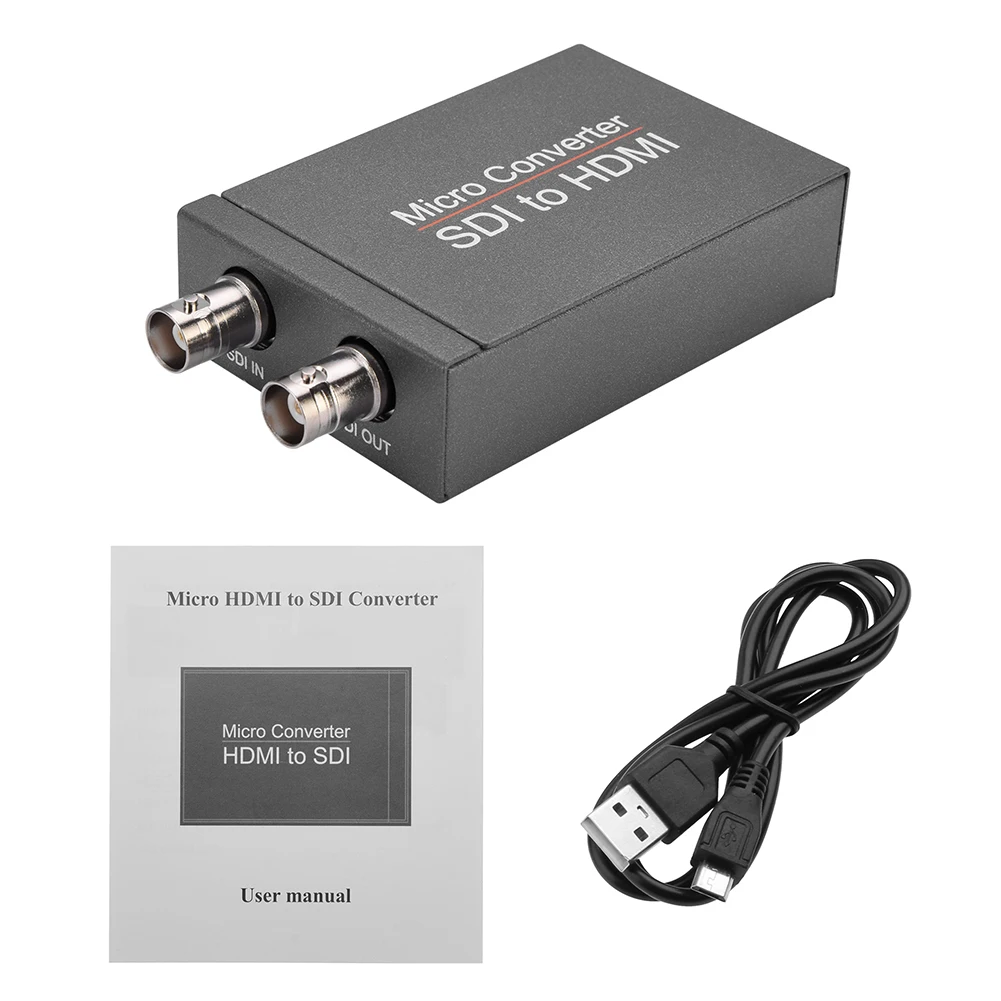 Mini 3G SDI to HDMI-compatible Converter Video Micro Converter with Audio Auto Format Detection
Mini 3G SDI to HDMI-compatible Converter Video Micro Converter with Audio Auto Format Detection