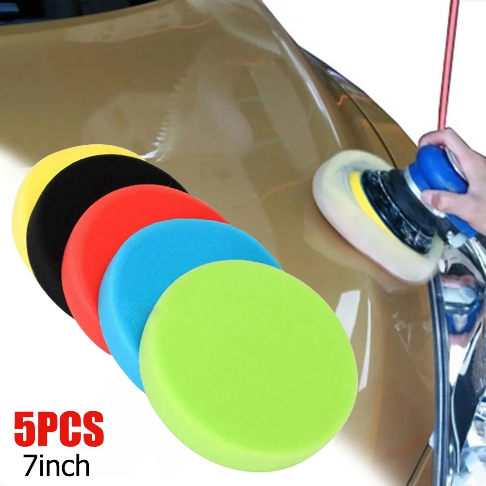 5 Pcs 7Inch/180mm Polishing Disc Car Round Flat Polishing Foam Buffing Sponge Pads Tool Accessories
5 Pcs 7Inch/180mm Polishing Disc Car Round Flat Polishing Foam Buffing Sponge Pads Tool Accessories