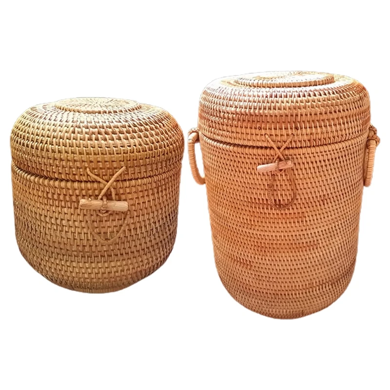 Handmade Rattan Storage Basket Snack Fruit Vegetable Box with Cover for Sundries 50JD
Handmade Rattan Storage Basket Snack Fruit Vegetable Box with Cover for Sundries 50JD