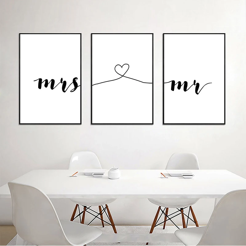 Mr Mrs Family Simple Quotes Wall Art Canvas Poster Minimalist Print Couple Anniversary Painting Picture for Living Room Decor
Mr Mrs Family Simple Quotes Wall Art Canvas Poster Minimalist Print Couple Anniversary Painting Picture for Living Room Decor