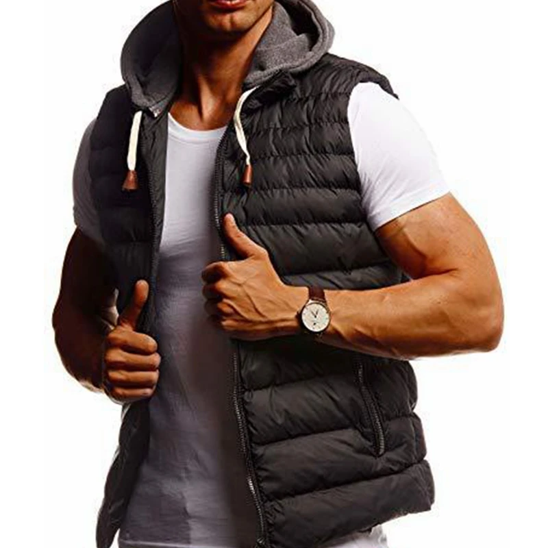 Wepbel Hooded Sleeveless Jackets Vests Men's Simplicity Vests Winter Solid Color Cotton-Padded Jacket Vest Cotton Vest Coats
Wepbel Hooded Sleeveless Jackets Vests Men's Simplicity Vests Winter Solid Color Cotton-Padded Jacket Vest Cotton Vest Coats