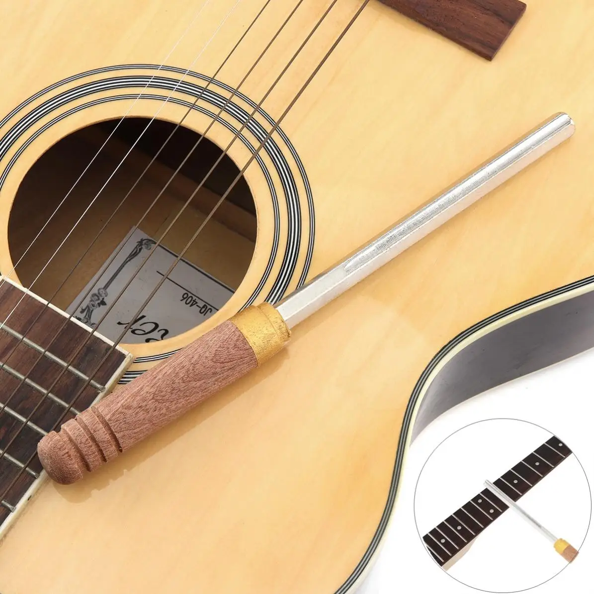 Guitar Fret File Guitar Fret Dressing Metal File with 3 Size Edges Wooden Handle Guitar Repair Tool Luthier Tool Accessories
Guitar Fret File Guitar Fret Dressing Metal File with 3 Size Edges Wooden Handle Guitar Repair Tool Luthier Tool Accessories