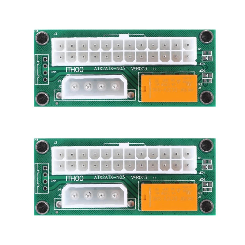 2 Pack Dual PSU Multiple Power Supply Adapter,Add2Psu ATX 24 Pin to Molex 4Pin Connector for BTC Miner
2 Pack Dual PSU Multiple Power Supply Adapter,Add2Psu ATX 24 Pin to Molex 4Pin Connector for BTC Miner