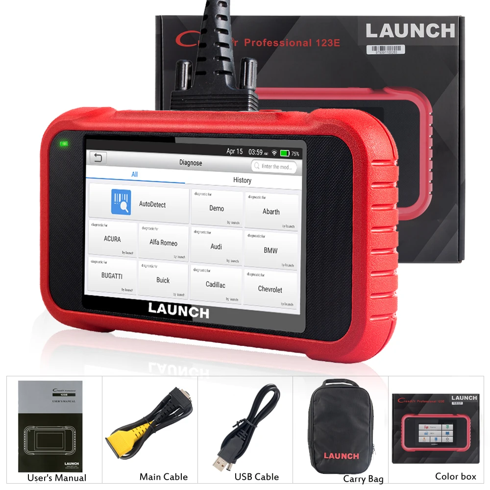 

LAUNCH X431 CRP123E OBD2 Car Scanner OBD OBDII Engine ABS Airbag SRS Transmission Automotive diagnostic Tools free update CRP123