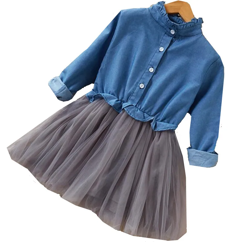 baby girls dress new boutique chidlren clothing Kids clothes denim patchwork mesh dress casual long sleeve party Princess dress
baby girls dress new boutique chidlren clothing Kids clothes denim patchwork mesh dress casual long sleeve party Princess dress
