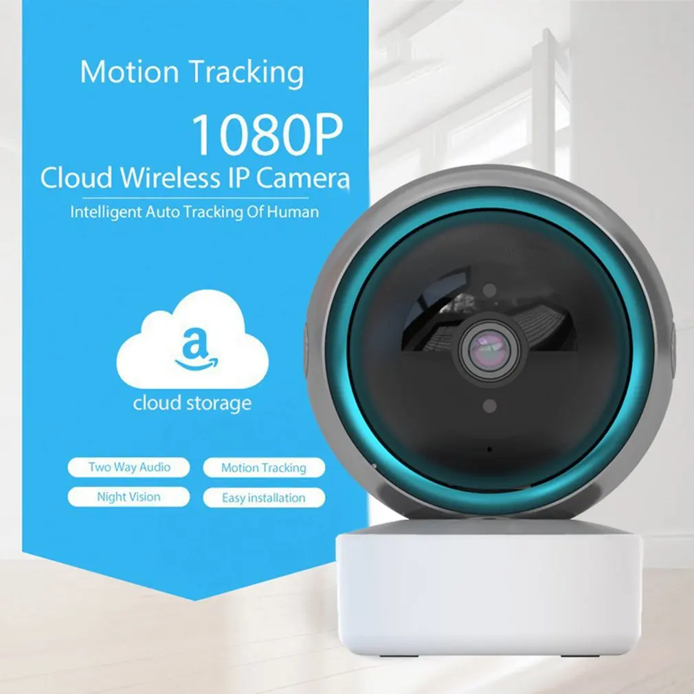 1080P Smart Tracking Wireless WiFi Security Surveillance Camera High Stability Clear Two Way Audio Durable Camera Google Home
1080P Smart Tracking Wireless WiFi Security Surveillance Camera High Stability Clear Two Way Audio Durable Camera Google Home