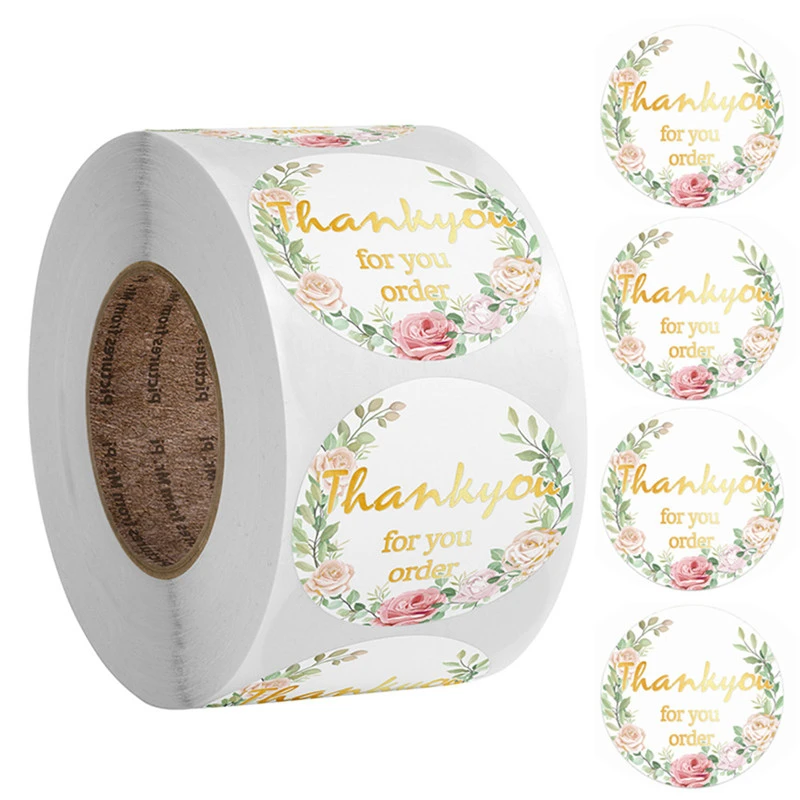 500Pcs/Rolls Thank You Stickers 1 Inch Seal Labels Flower Stickers for Hand Made Gift or Wedding Decor Labels Stationery Sticker
500Pcs/Rolls Thank You Stickers 1 Inch Seal Labels Flower Stickers for Hand Made Gift or Wedding Decor Labels Stationery Sticker