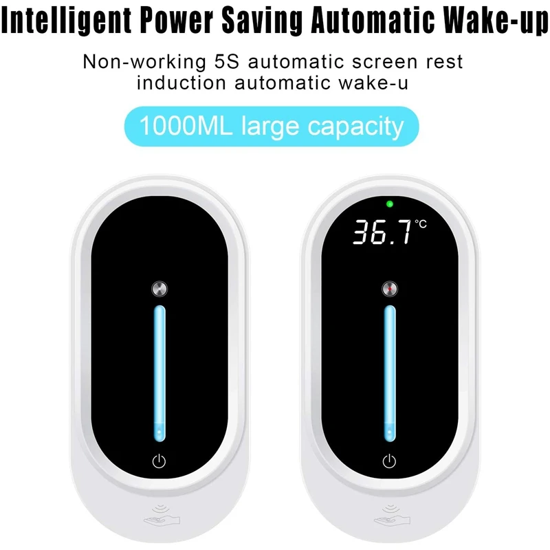 Automatic Soap Dispenser Touchless Wall-Mounted Automatic Soap Dispenser with Infrared Temperature Measurement Function
Automatic Soap Dispenser Touchless Wall-Mounted Automatic Soap Dispenser with Infrared Temperature Measurement Function