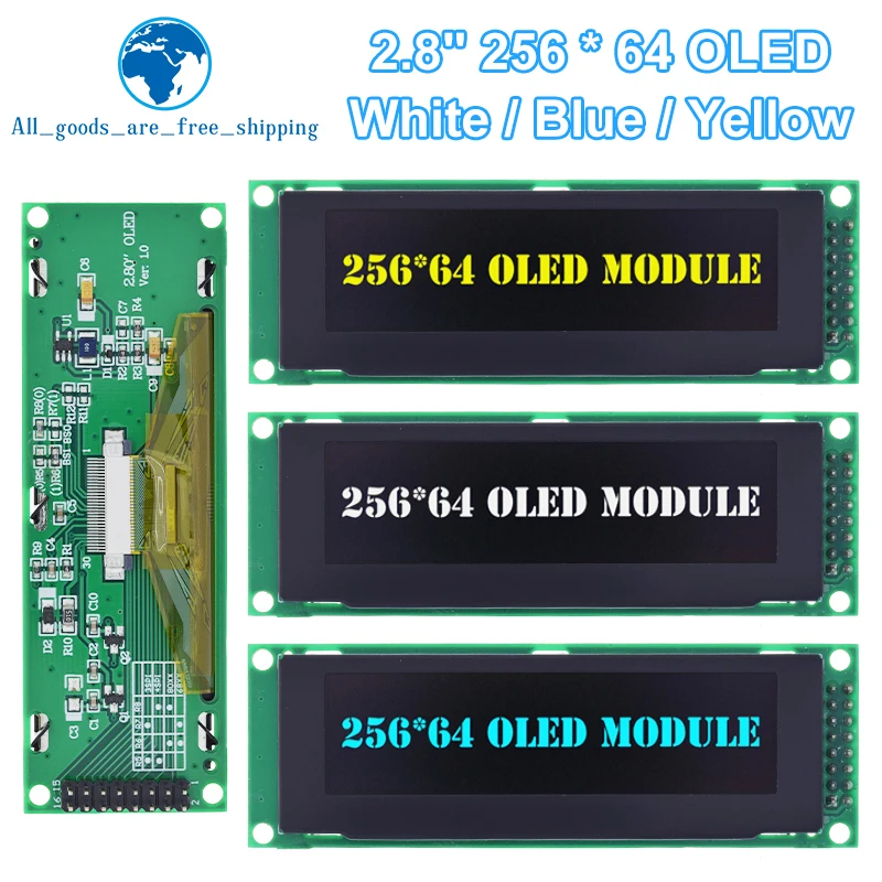 Графический ЖК-модуль TZT, 2,8 дюйма, OLED-дисплей 256*64, 25664 точек, экран LCM, экран SSD1322, контроллер с поддержкой SPI
Графический ЖК-модуль TZT, 2,8 дюйма, OLED-дисплей 256*64, 25664 точек, экран LCM, экран SSD1322, контроллер с поддержкой SPI