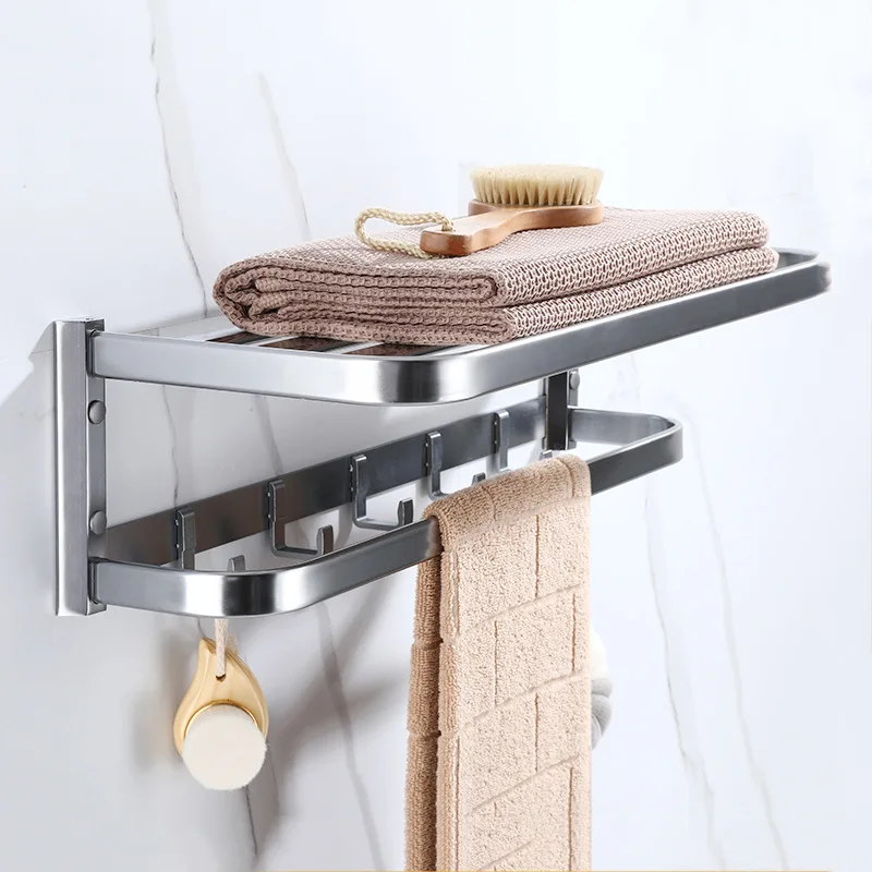Bath towel rack space aluminum towel rack bathroom towel bar wall hanging shelf hardware pendant
Bath towel rack space aluminum towel rack bathroom towel bar wall hanging shelf hardware pendant