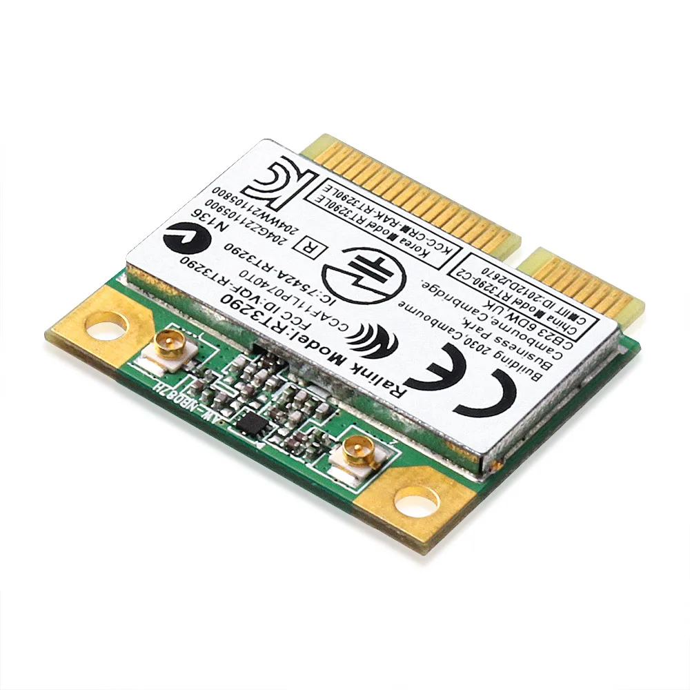 Чипсет Ralink RT3290 IEEE AW-NB087H b/g/n 802 11 Мбит/с Bluetooth 3.0HS Половинный размер мини PCIe