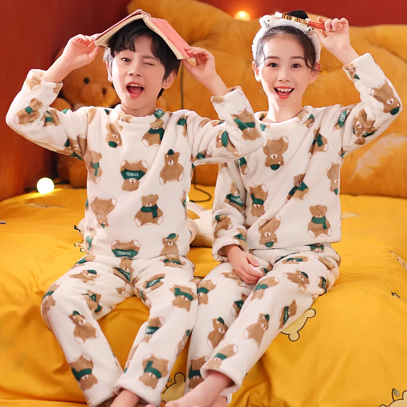 Зимняя Детская Пижама в виде коровы, Детские пижамные комплекты Фланелевая пижама, комплект детской одежды, одежда для сна, пижама для мальч... 
Зимняя Детская Пижама в виде коровы, Детские пижамные комплекты Фланелевая пижама, комплект детской одежды, одежда для сна, пижама для мальч...