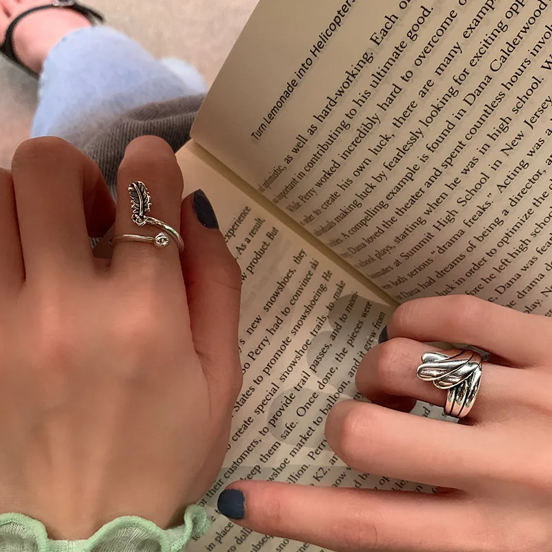CDJAIME 925 Sterling Silver Rings For Women 2021 Trendy Vintage Feather Design Metal Open Ring Fashion Jewelry Party Gifts
CDJAIME 925 Sterling Silver Rings For Women 2021 Trendy Vintage Feather Design Metal Open Ring Fashion Jewelry Party Gifts