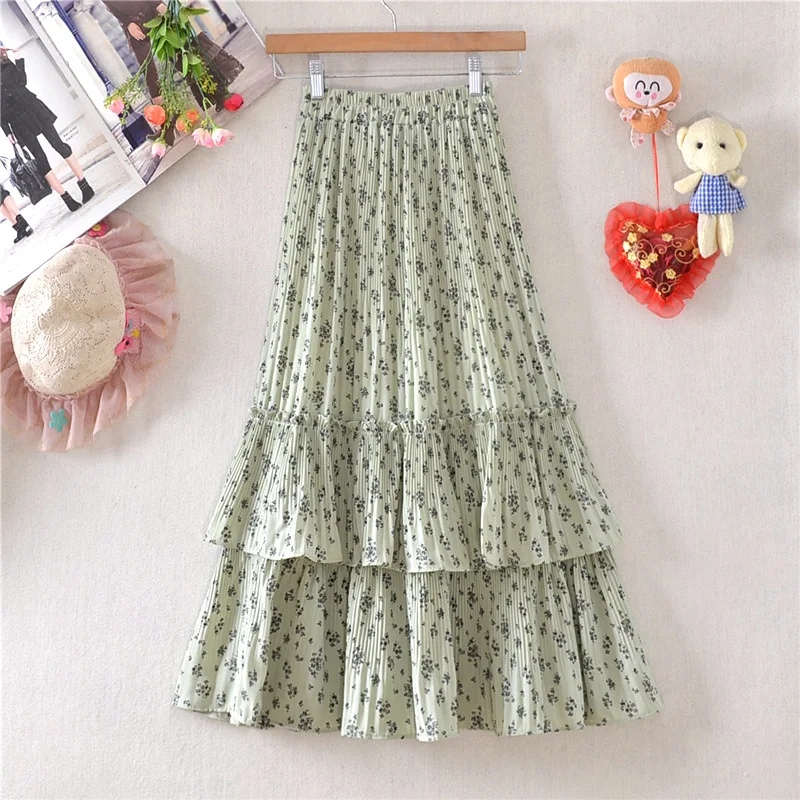Women Summer Elegant Floral Printed Midi Skirts 2021 Fashion Ladies Spring Streetwear Girls High Waist Casual Tiered Skirt DS233
Women Summer Elegant Floral Printed Midi Skirts 2021 Fashion Ladies Spring Streetwear Girls High Waist Casual Tiered Skirt DS233
