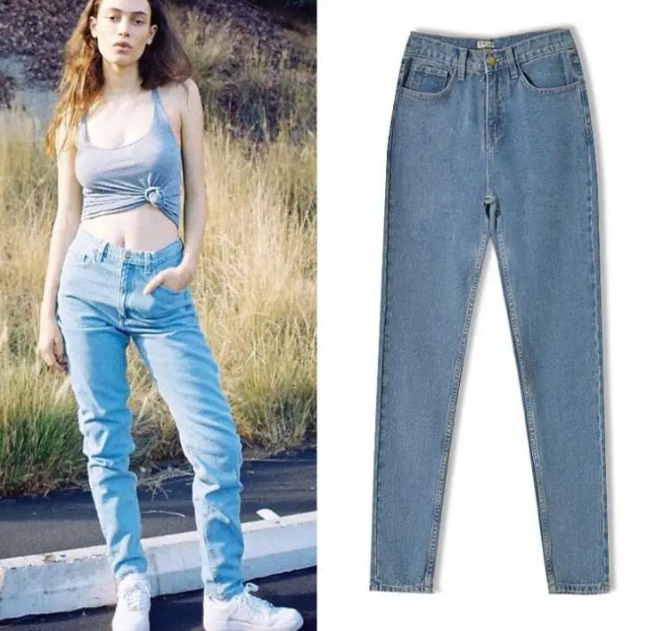 Mom High Waist Jeans For Women Fashion Korean Boyfriend Pants Vintage Denim Pantalon Trousers Female Casual Plus Size 2020
Mom High Waist Jeans For Women Fashion Korean Boyfriend Pants Vintage Denim Pantalon Trousers Female Casual Plus Size 2020