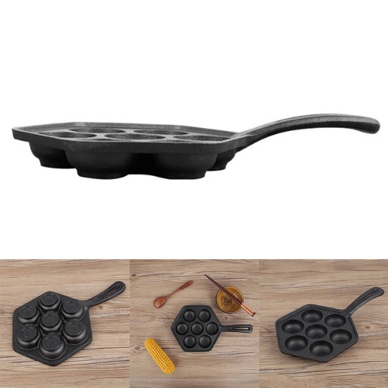 Household Cast Iron Oversize 5CM Uncoated Pancake Pan Cake Mold 
Household Cast Iron Oversize 5CM Uncoated Pancake Pan Cake Mold