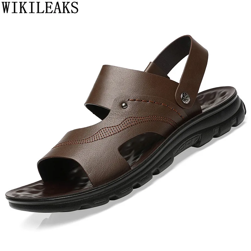 Black Man Sandals 2022 Summer Men Shoes Leather Luxury Brown Beach Sandals for Men Outdoor Beach Shoes Men Zapatos Hombre Scarpe
Black Man Sandals 2022 Summer Men Shoes Leather Luxury Brown Beach Sandals for Men Outdoor Beach Shoes Men Zapatos Hombre Scarpe