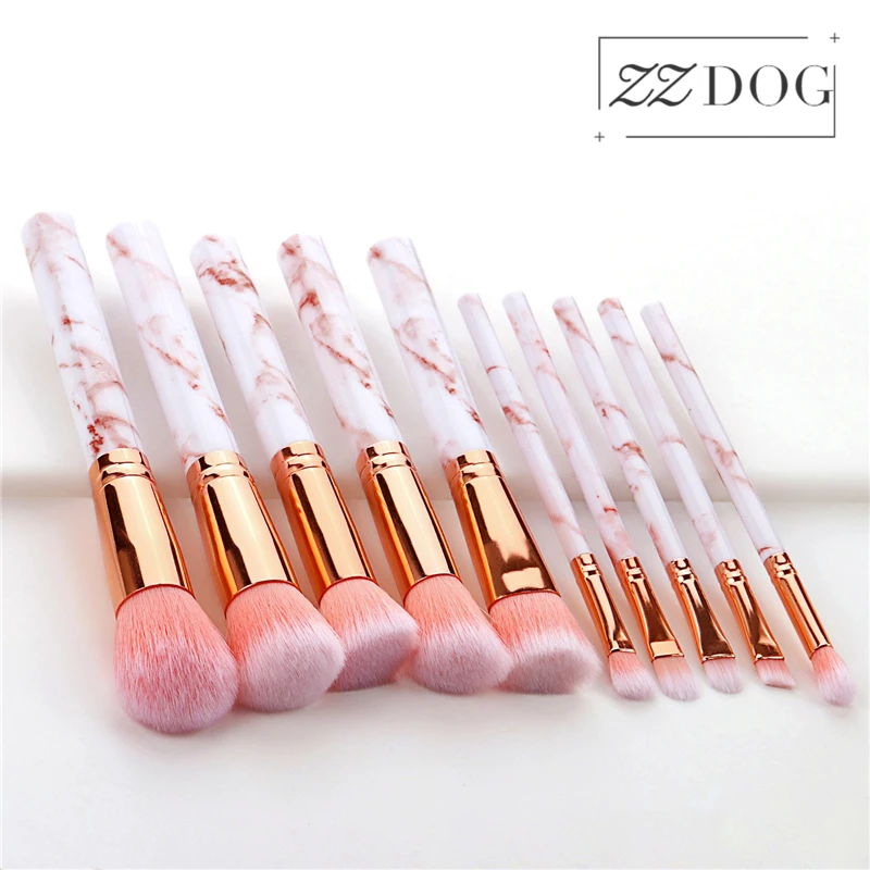 ZZDOG 10Pcs Professional Marble Makeup Brushes Set Fluffy Powder Foundation Eye Shadow Blush Blending Cosmetic Beauty Tool Kit
ZZDOG 10Pcs Professional Marble Makeup Brushes Set Fluffy Powder Foundation Eye Shadow Blush Blending Cosmetic Beauty Tool Kit