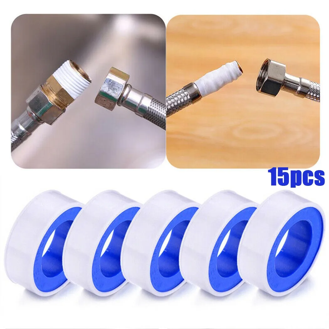15Pcs High Temperature Raw Material Belt Copper Joint Thread Sealing Tape Polytetrafluoroethylene Raw Material Belt Seal Tape
15Pcs High Temperature Raw Material Belt Copper Joint Thread Sealing Tape Polytetrafluoroethylene Raw Material Belt Seal Tape