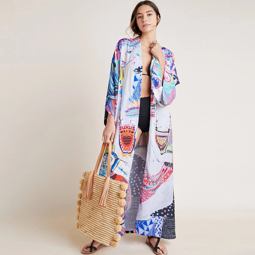 2021 New Beach Cover Up Women Cardigan Long Beach Dress Bikini Swimwear Cover Up Summer Beachwear Bathing Suit Cover Up Bathrobe
2021 New Beach Cover Up Women Cardigan Long Beach Dress Bikini Swimwear Cover Up Summer Beachwear Bathing Suit Cover Up Bathrobe