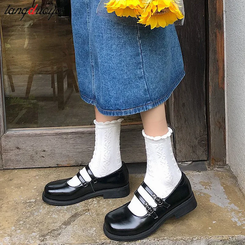 Lolita Shoes Mary Janes Shoes For Women Black Girls Shoes Woman Shallow Casual Shoes Female zapatos mujer low heels women
Lolita Shoes Mary Janes Shoes For Women Black Girls Shoes Woman Shallow Casual Shoes Female zapatos mujer low heels women